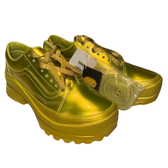 Collina Strada X Vans Old Skool Vibram DX Metallic Gold Citroen - Picture 2 of 13